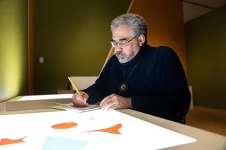 Moses Ros- Print making with Moses, Artist in Residence