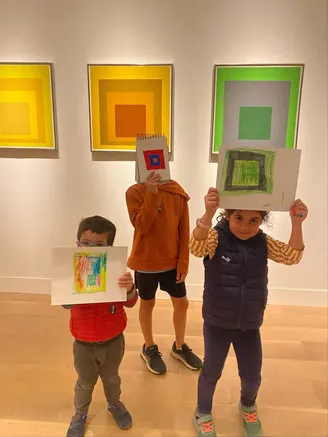 Kida drawing in the CT Modern Exhibition